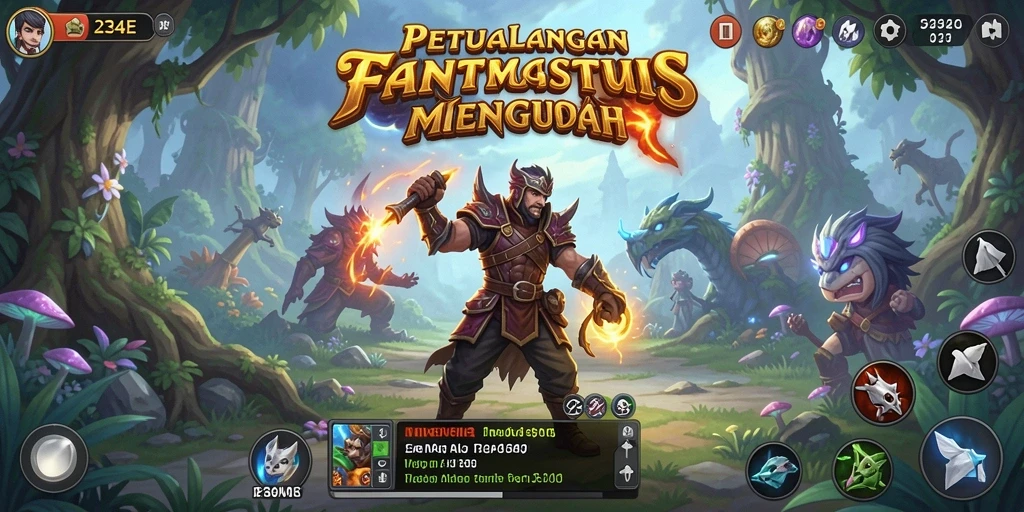 Screenshot gameplay RPG 234E yang menarik dan mendebarkan.