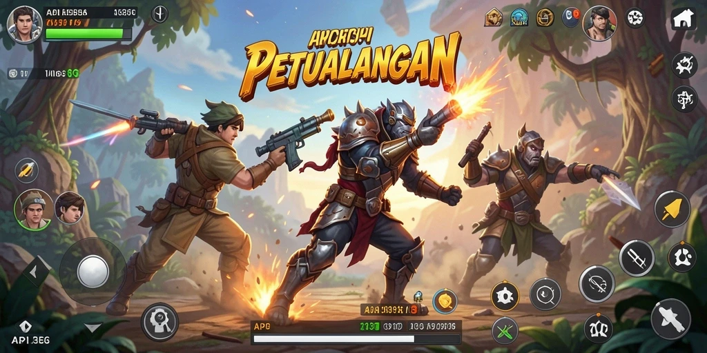 Gameplay API36 yang penuh aksi dan tantangan.