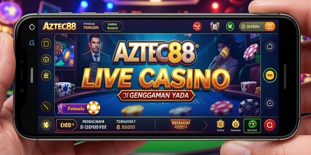 Tampilan gameplay Live Casino AZTEC88 yang menarik dan interaktif.