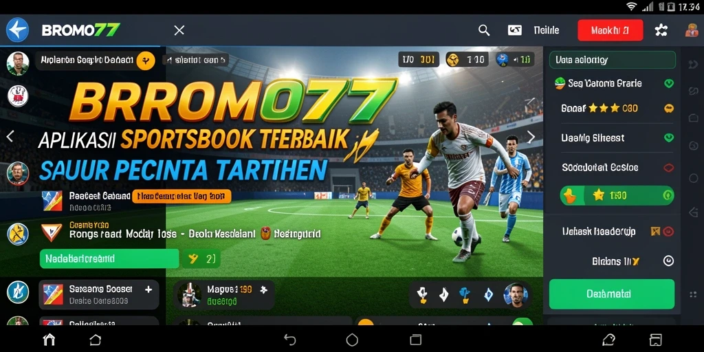 Tampilan utama BROMO77 dengan berbagai pilihan taruhan olahraga.