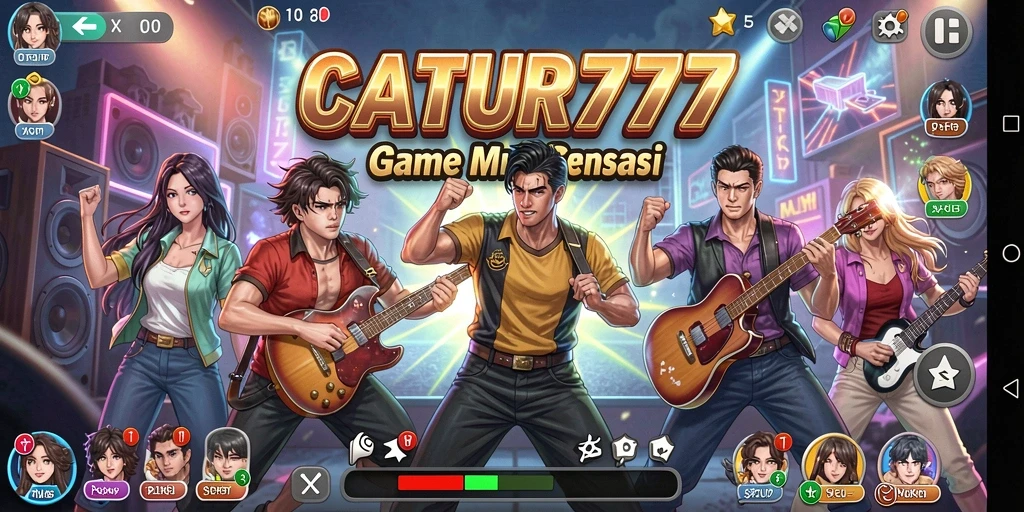 Tampilan gameplay CATUR777 yang seru dan interaktif.