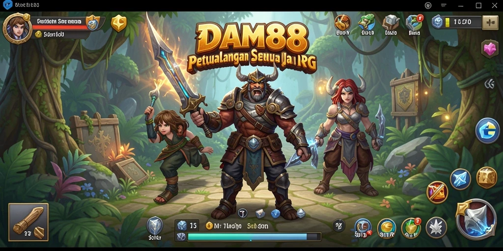 Tampilan gameplay menakjubkan dalam DAM88 yang menghadirkan dunia RPG yang kaya.