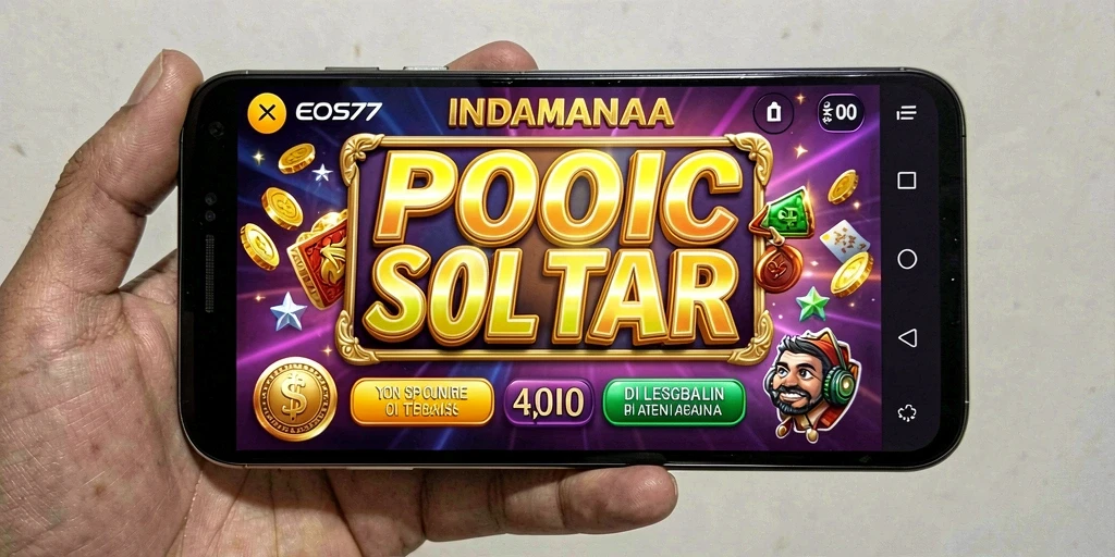 Tampilan gameplay menegangkan dari slot EOS77 yang penuh warna.