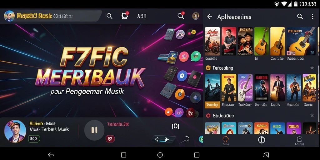 Screenshot gameplay F7F7 menampilkan interaksi musik yang seru.