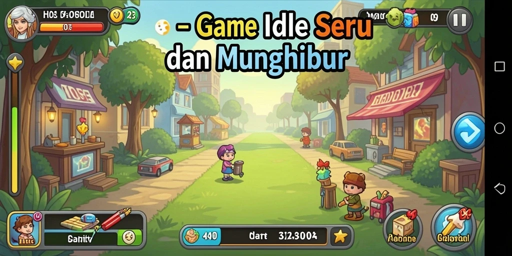 Screenshot H03 menampilkan aksi menarik dari gameplay Idle yang seru.