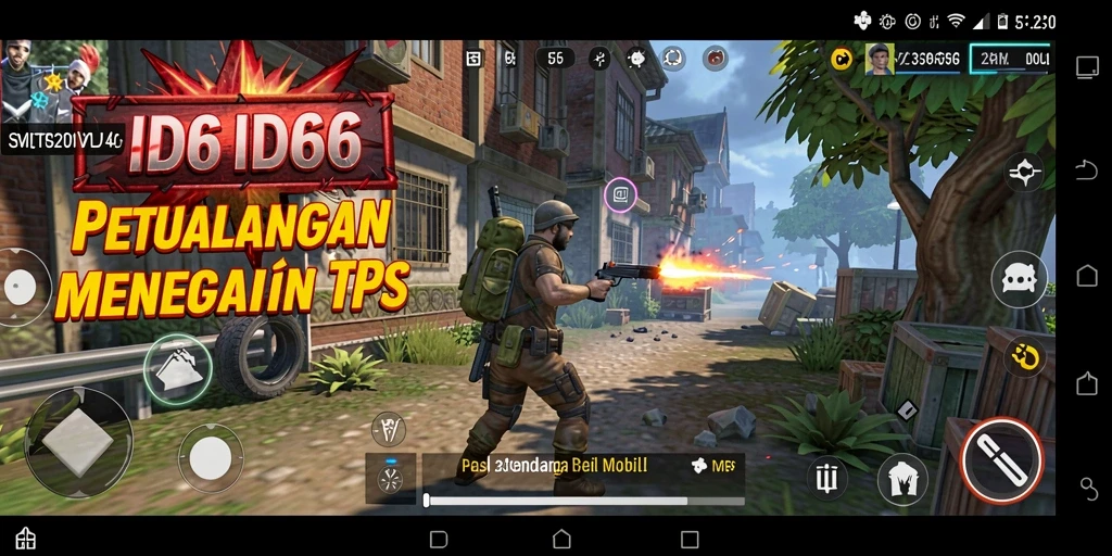 Screenshot gameplay ID66 menampilkan aksi tembak-menembak yang mendebarkan.