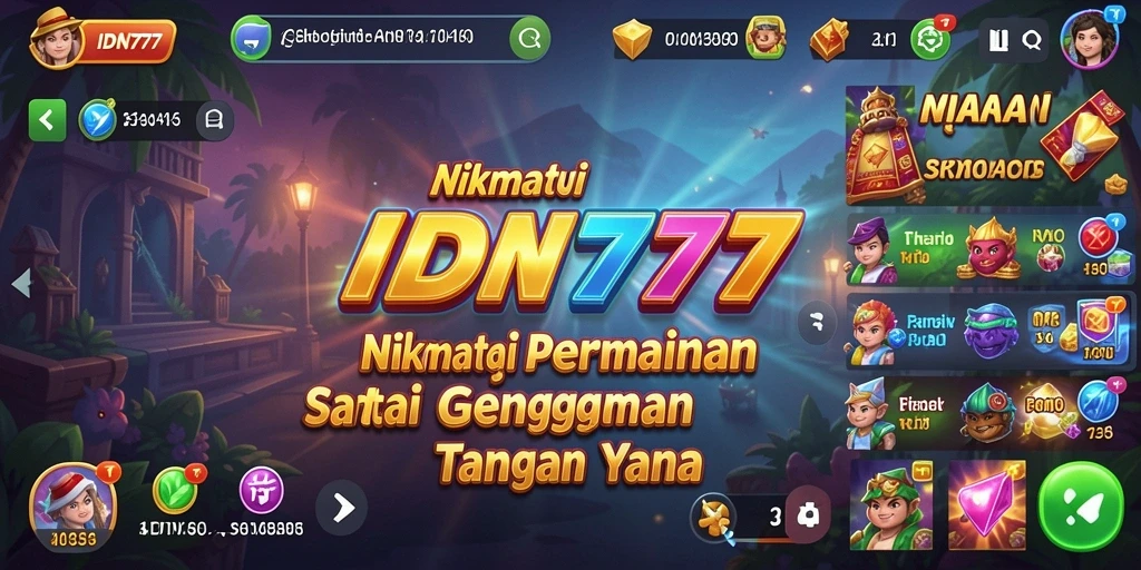 Screenshot gameplay IDN777 menunjukkan keseruan permainan Casual yang seru.