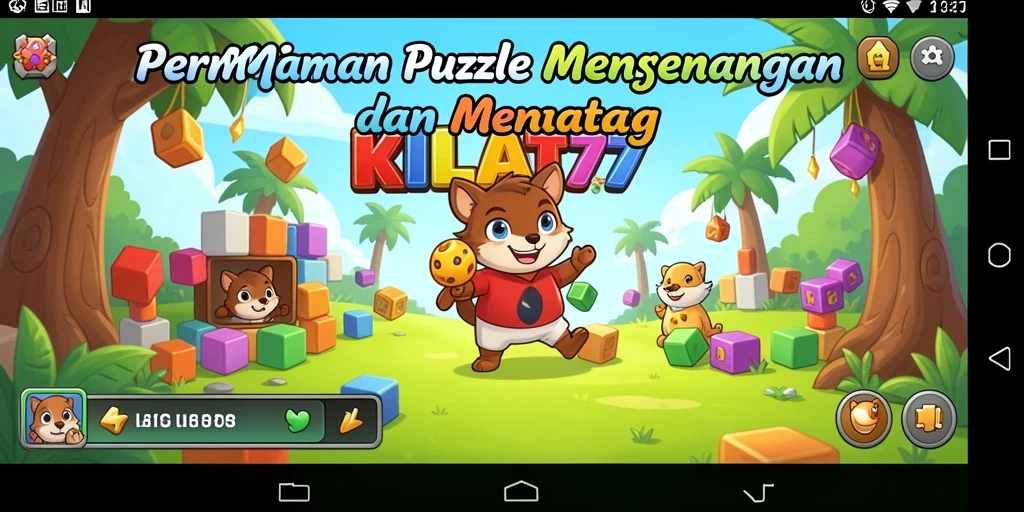 Tampilan gameplay KILAT77 dengan berbagai tantangan puzzle.
