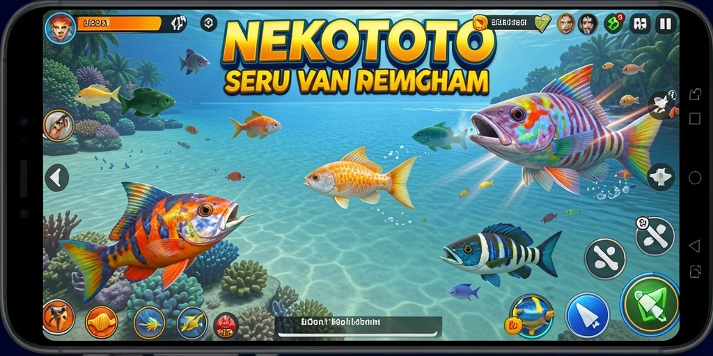 Gameplay Tembak Ikan yang seru dan menantang di NEKOTOTO.