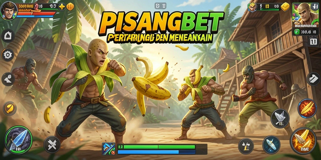 Tampilan gameplay seru di PISANGBET dengan pertarungan karakter.