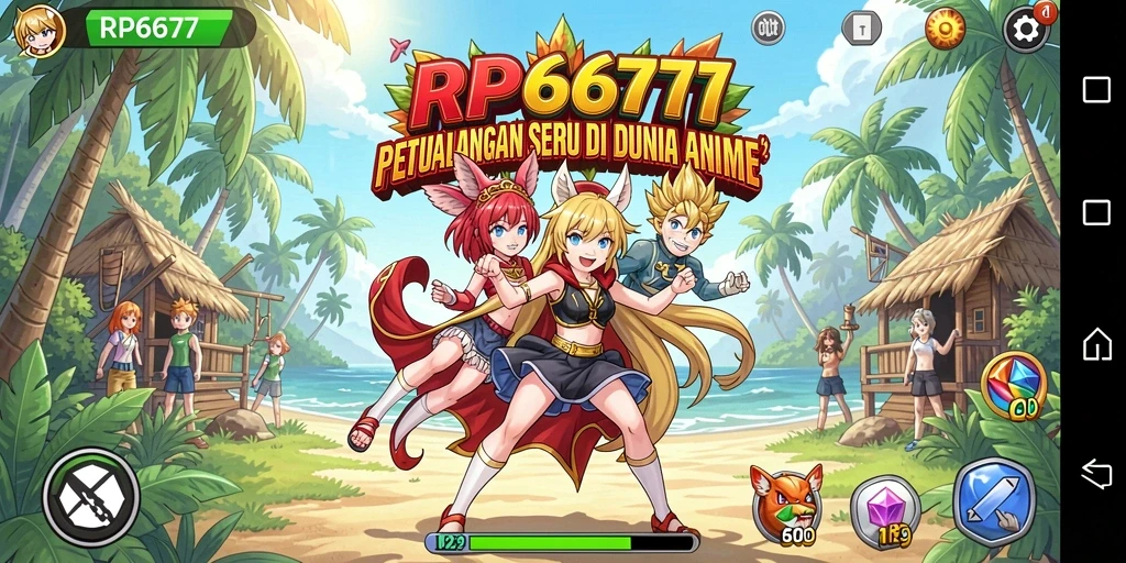 Gameplay seru di dunia Anime yang penuh warna.