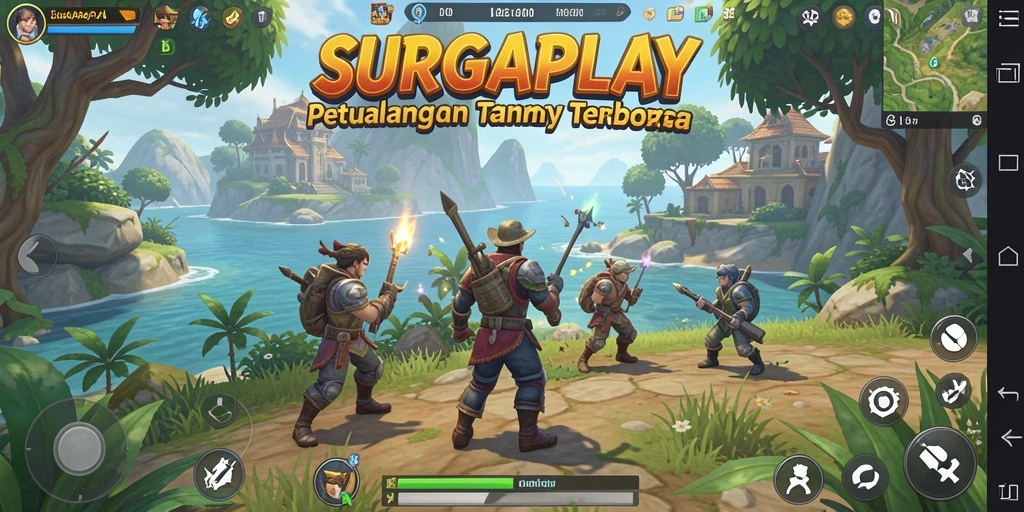 Gameplay seru di dunia terbuka SURGAPLAY yang menantang.
