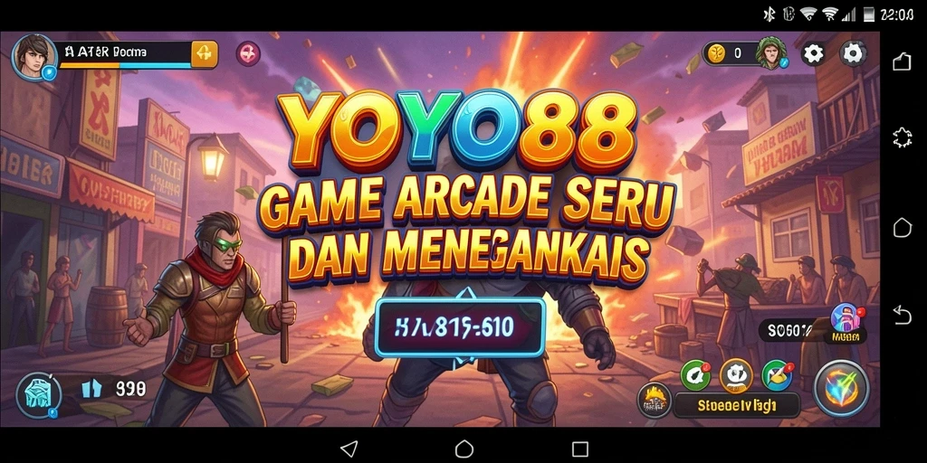 Tampilan gameplay dari game Arcade YOYO88 yang seru dan menegangkan.